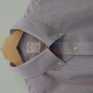 Brooks Brothers Red Stripe Button Down Shirt 16/36-37